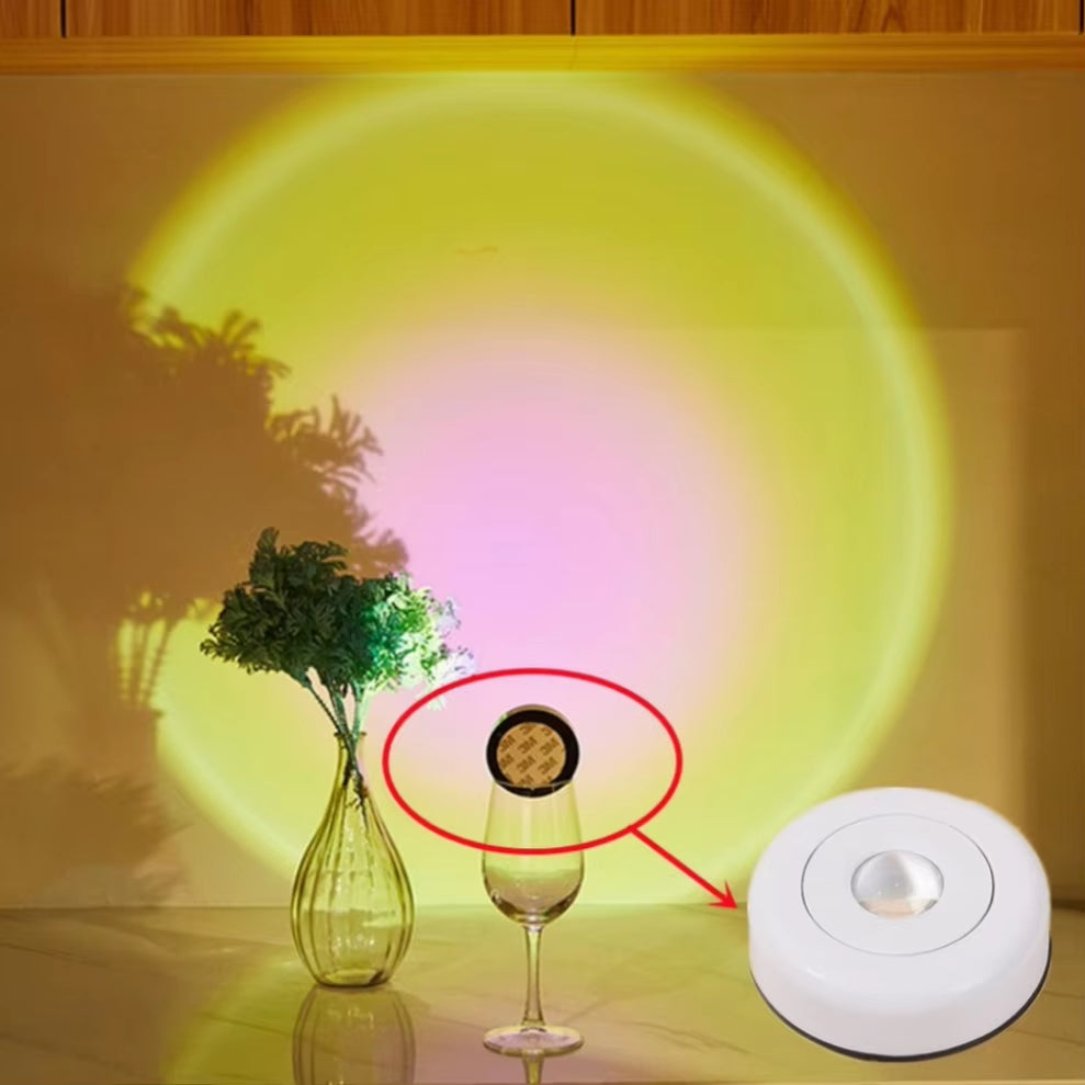 Touch LED Cabinet Light – Battery-Powered Stick-On Wall Lamp for Kitchen, Bedroom, and Closet Decor