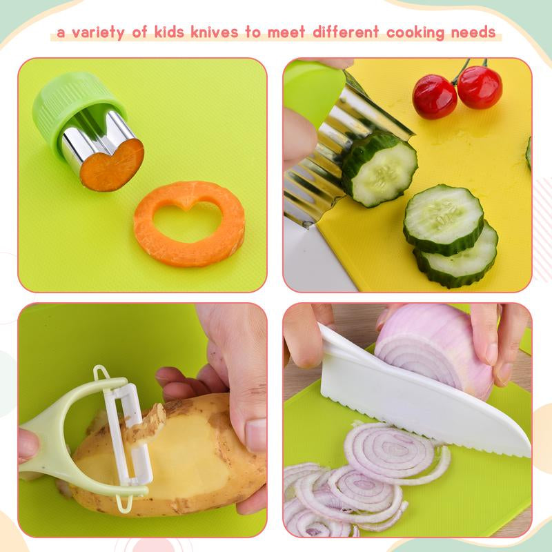 13-Piece Kids Cooking Set – Safe & Fun Culinary Tools for Young Chefs Ages 3-12