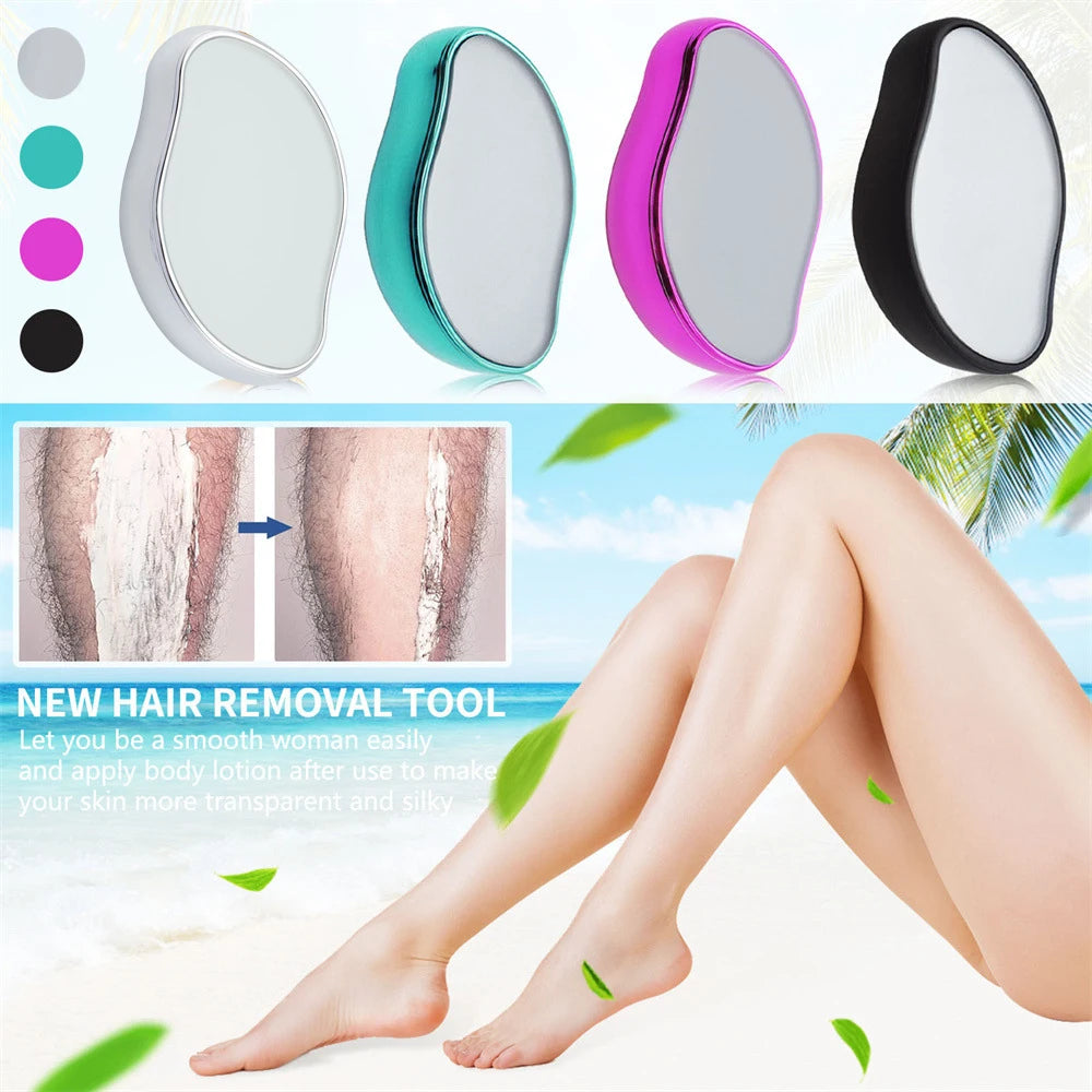 SmoothGlow Eraser - Crystal Hair Removal Eraser – Reusable Painless Glass Epilator for Smooth Skin