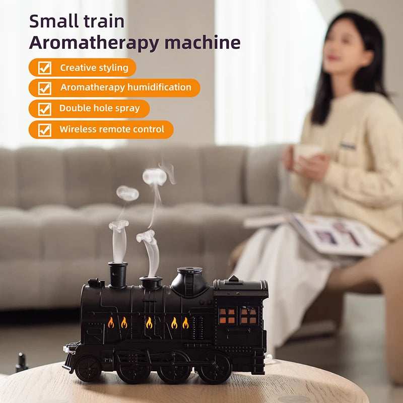 Train-shaped aromatherapy diffuser w. timer funciton