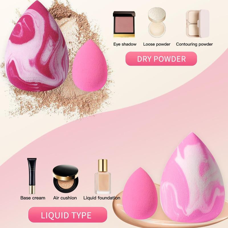 25-Piece Makeup Sponge & Puff Set - Versatile Blenders for Flawless Application