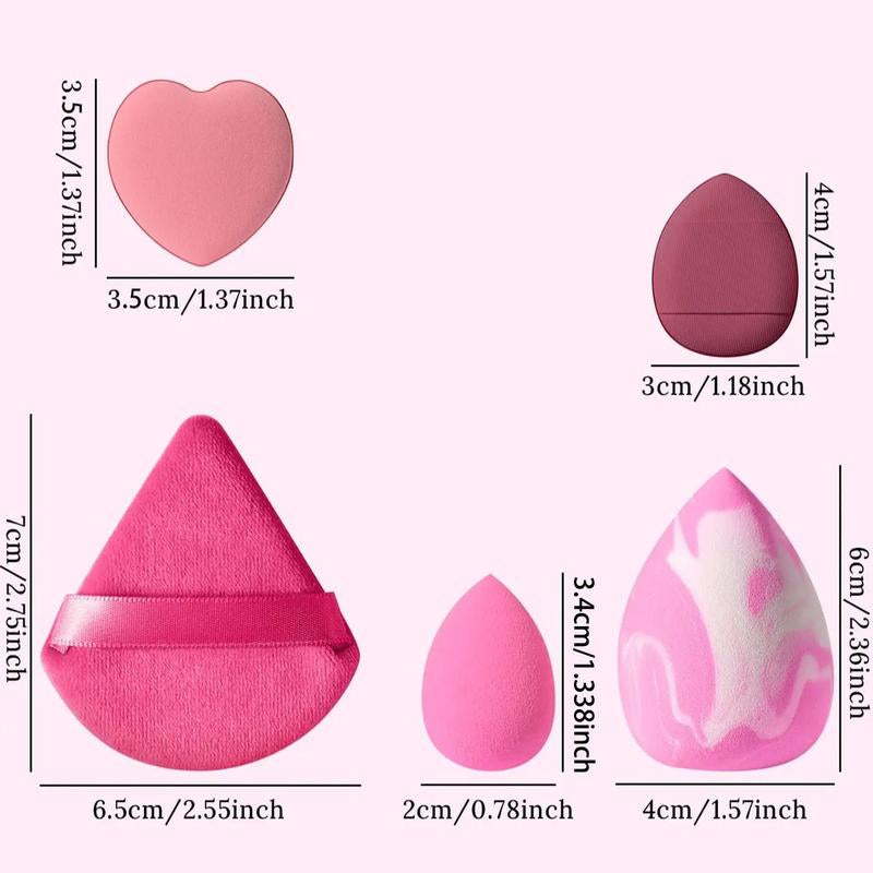 25-Piece Makeup Sponge & Puff Set - Versatile Blenders for Flawless Application