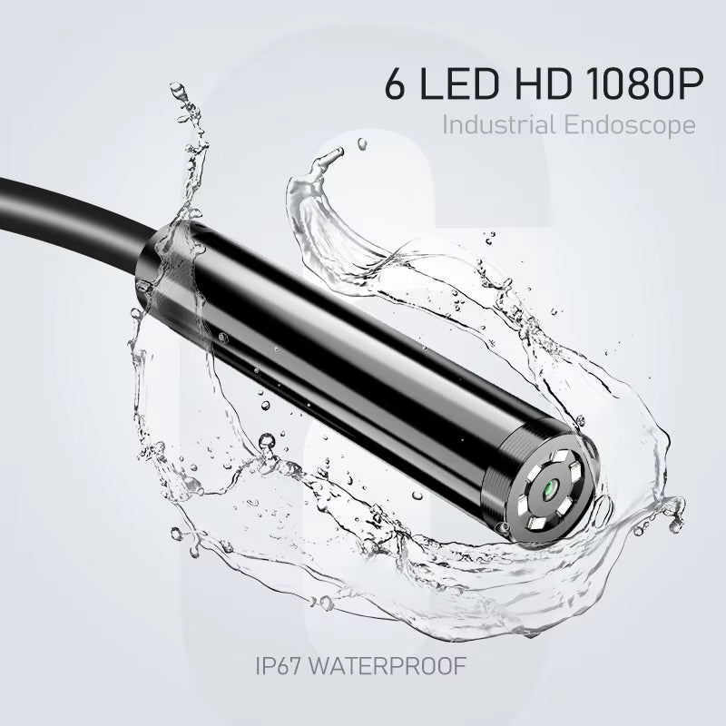 4.3” LCD Sewer & Pipe Inspection endoscope Camera with Light – HD 1080P 5.5mm IP67 Waterproof