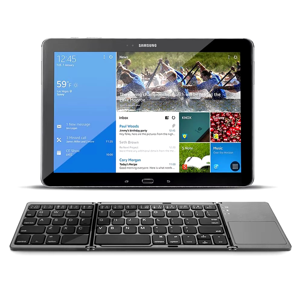 Foldable Wireless Bluetooth Keyboard with Touchpad